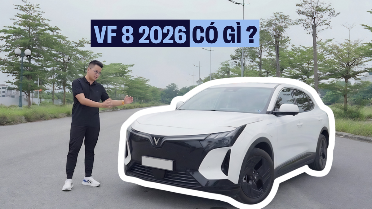 Tất tần tật về VinFast VF 8 2026 sắp ra mắt: Có treo thích ứng, pin ngang VF6 nhưng đi tận 500 km?