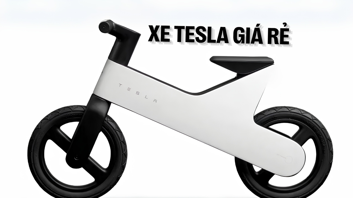 Mẫu xe Tesla rẻ nhất trình làng: 2 bánh, giành cho dân chơi nhí, giá chưa đến 6 triệu đồng