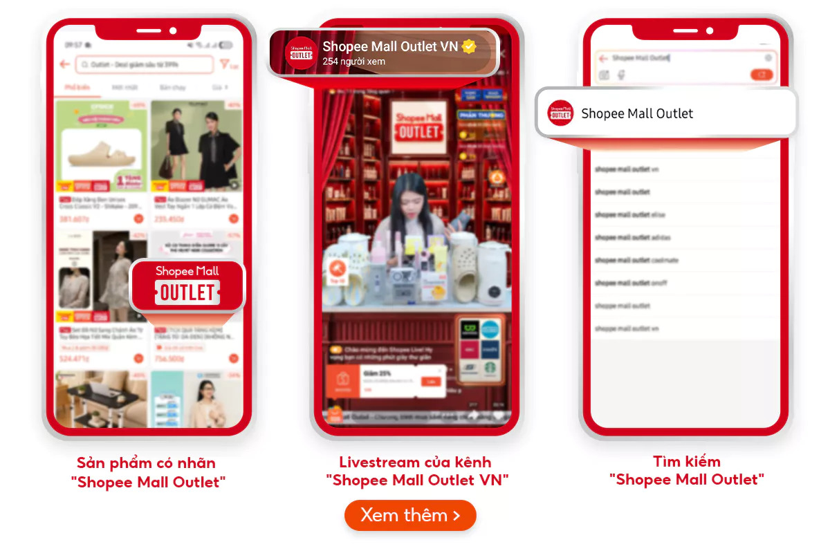 Shopee Mall Outlet: Săn hàng chính hãng cùng deal và voucher hấp dẫn - Ảnh 2. Shopee Mall Outlet: Săn hàng chính hãng cùng deal và voucher hấp dẫn - Ảnh 2.
